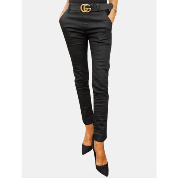 BEVY FLOG Dafna Black Pants Size 28 - Picture 1 of 7